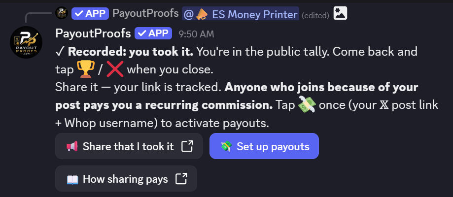 I took it confirmation